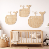 Rotan wanddecoratie Beluga 